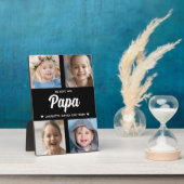 We houden van je Papa Family Keepsake Fotocollage Fotoplaat (Zijkant)