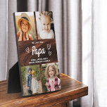 We houden van je Papa Family Wood Fotocollage Fotoplaat<br><div class="desc">De Papa We Love You Heart Modern Photo Collage Plaque is een ontroerend en gepersonaliseerd geschenk dat je liefde voor je grootvader laat zien. Deze prachtig ontworpen plaquette is voorzien van een hartvormige fotocollage, zodat u uw favoriete familie afbeeldingen toe te voegen in een moderne en stijlvolle lay-out. De oprechte...</div>