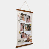 We houden van je papa Foto Collage Hangend Wandkleed (Gebogen)