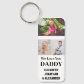 We houden van je papa Foto Collage Sleutelhanger (Voorkant)