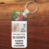 We houden van je papa Foto Collage Sleutelhanger (Achterkant)