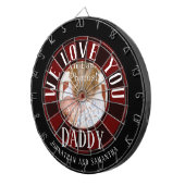 We houden van je papa foto dartbord (Voorkant Rechts)