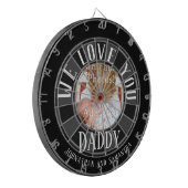 We houden van je papa foto dartbord (Voorkant Links)
