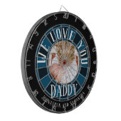 We houden van je papa foto dartbord (Voorkant Links)