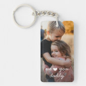 We houden van je papa foto sleutelhanger (Voorkant)