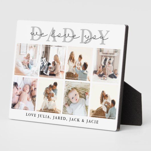 We houden van je, papa fotoplaat (Zijkant)