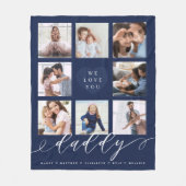 We houden van je papa | Foto's voor kleinkinderen  Fleece Deken (Voorkant)