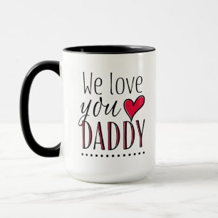 "We houden van je, papa" - Gepersonaliseerd Mok