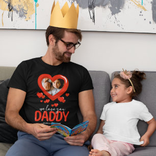 We houden van je papa Heart Photo T-Shirt