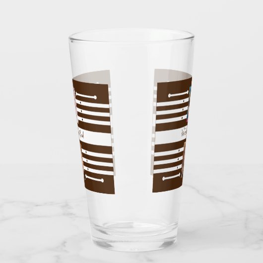 We houden van je Papa kinder foto's bruin bier Glas (Links)