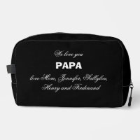 We houden van je PAPA Kinder namen Elegant Rustic