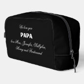 We houden van je PAPA Kinder namen Elegant Rustic  Toilettasje (Rechterhoek)