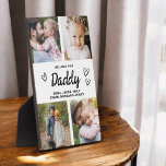 We houden van je, papa, moderne fotocollage fotoplaat<br><div class="desc">De Daddy We Love You Heart Modern Photo Collage Plaque is een ontroerend en persoonlijk geschenk dat je liefde voor je vader laat zien. Deze prachtig ontworpen plaquette is voorzien van een hartvormige fotocollage, zodat u uw favoriete familie afbeeldingen toe te voegen in een moderne en stijlvolle lay-out. De oprechte...</div>