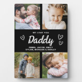 We houden van je, papa, moderne fotocollage fotoplaat (voorkant)