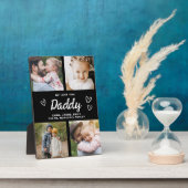 We houden van je, papa, moderne fotocollage fotoplaat (Zijkant)