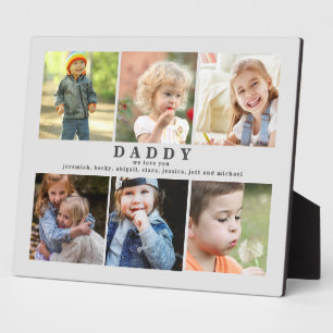 We houden van je papa Names Foto Collage II Fotoplaat