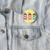 We houden van je - pas het aan! ronde button 5,7 cm (In situ)
