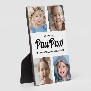 We houden van je PawPaw Family Fotocollage Fotoplaat