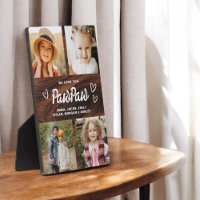 We houden van je PawPaw Rustic Wood Fotocollage