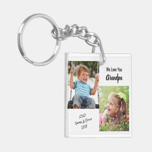 We houden van je persoonlijke foto's Sleutelhanger (Voorkant Links)