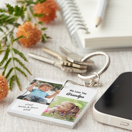 We houden van je persoonlijke foto's Sleutelhanger (Voorkant Rechts)