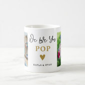 We houden van je Pop 2 Foto Collage Grandfather Koffiemok (Center)