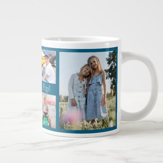 We houden van je Pop Grootvader 6 Foto Grote Koffiekop (Rechts)