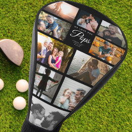 We houden van je Poppen familie Foto collage Sport Golfheadcover