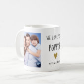 We houden van je PopPop 3 Photo Collage Opa Koffiemok (Voorkant links)