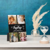 We houden van je PopPop Opa Fotocollage Fotoplaat (Zijkant)