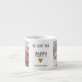 We houden van je Poppy 2 Photo Collage Opa Espresso Kop (Voorkant)