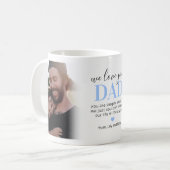 We houden van je vader 2 Fotokoffie Mok (Voorkant links)