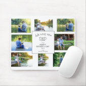 We houden van je vader 7 Foto Collage vaders Muismat (Met muis)