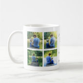 We houden van je vader 8-fotocollage kerst koffiemok (Links)