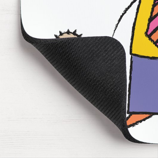 We houden van je vader Cartoon Familie Happy Vader Muismat (Hoek)