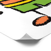 We houden van je vader Cartoon Familie Happy Vader Poster (Hoek)