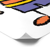 We houden van je vader Cartoon Familie Happy Vader Poster (Hoek)