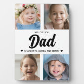 We houden van je vader Familie Keepsake Fotocollag Fotoplaat (voorkant)