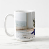 We houden van je vader Foto Coffee Mok | Blauw (Links)