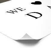 We houden van je vader Foto Collage Vaderdag Perfect Poster (Hoek)