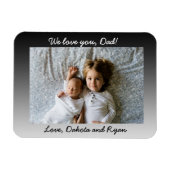 We houden van je vader, foto magneet (Horizontaal)