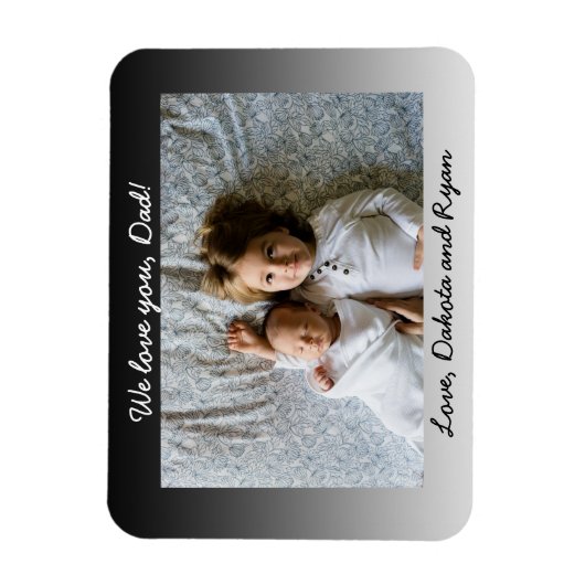 We houden van je vader, foto magneet (Verticaal)