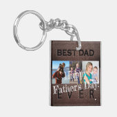 We houden van je vader, gepersonaliseerd 3 foto co sleutelhanger (Voorkant Links)
