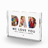 We houden van je vader Gepersonaliseerd collage Fotoblokken (Rechts)