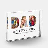 We houden van je vader Gepersonaliseerd collage Fotoblokken (Links)