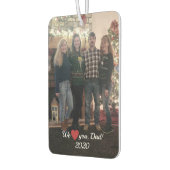 We houden van je vader hartfoto luchtverfrisser (Links)