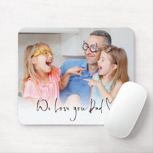 We houden van je vader Manuscript Naam Informele F Muismat (Met muis)