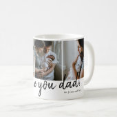 we houden van je vader moderne foto Vaderdag Koffiemok (Voorkant rechts)