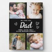 We houden van je vader moderne fotocollage fotoplaat (voorkant)