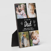 We houden van je vader moderne fotocollage fotoplaat (Zijkant)